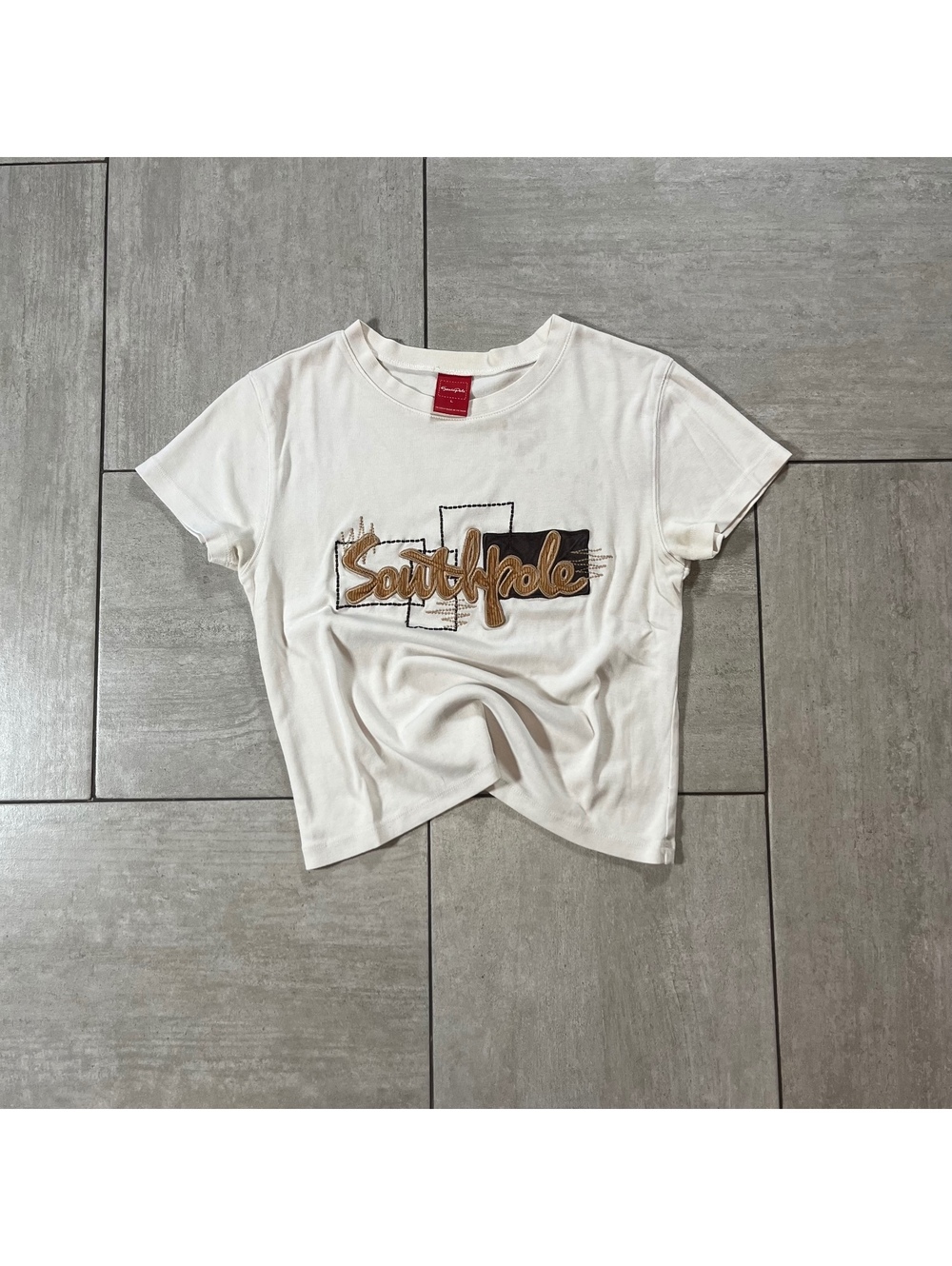 Southpole White Graphic Logo T-Shirt Large